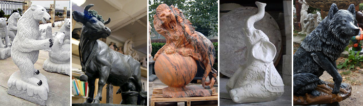 Animal sculptures